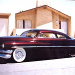 Maroon '51 Mercury built for Ron Quigley.